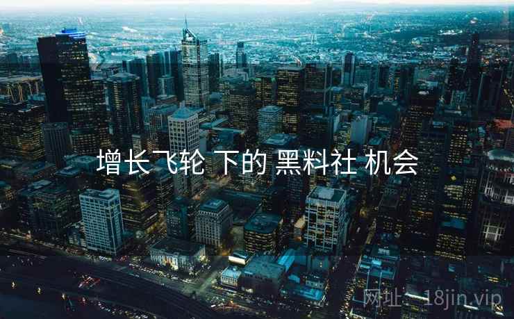 增长飞轮 下的 黑料社 机会