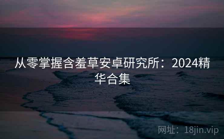 从零掌握含羞草安卓研究所：2024精华合集