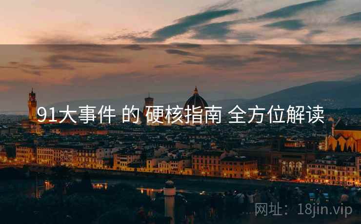 91大事件 的 硬核指南 全方位解读