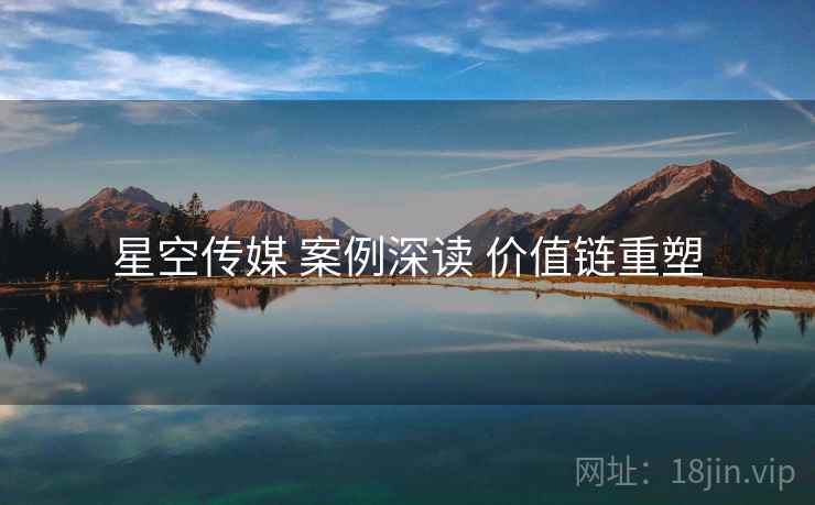 星空传媒 案例深读 价值链重塑